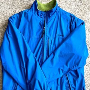L.L. Bean Mens Blue Fleece Line Jacket, Size Large Spring/Fall